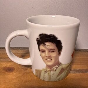 Elvis Presley Coffee Mug Tea Cup American Diner Jerusalem VTG Mug